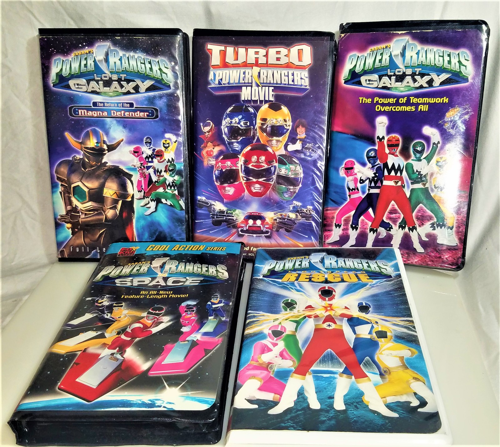 Power Rangers VHS Tapes X 5--1997, 1998, 1999 X 2, 2000 - VHS Tapes