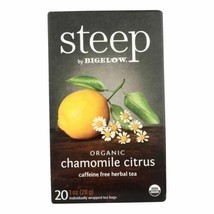 Steep By Bigelow Organic Herbal Tea - Chamomile Citrus - Case Of 6 - 20 ... - $36.96
