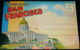 1940&#39;s Fascinating SAN FRANCISCO Antique POSTCARD FOLDER Stanley A Piltz... - $14.99