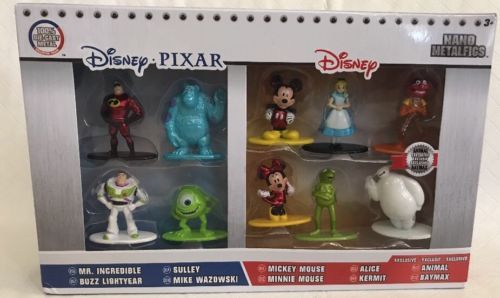 Disney Pixar Nano Metalfigs Diecast Metal 10 Pack Figure Collector Set
