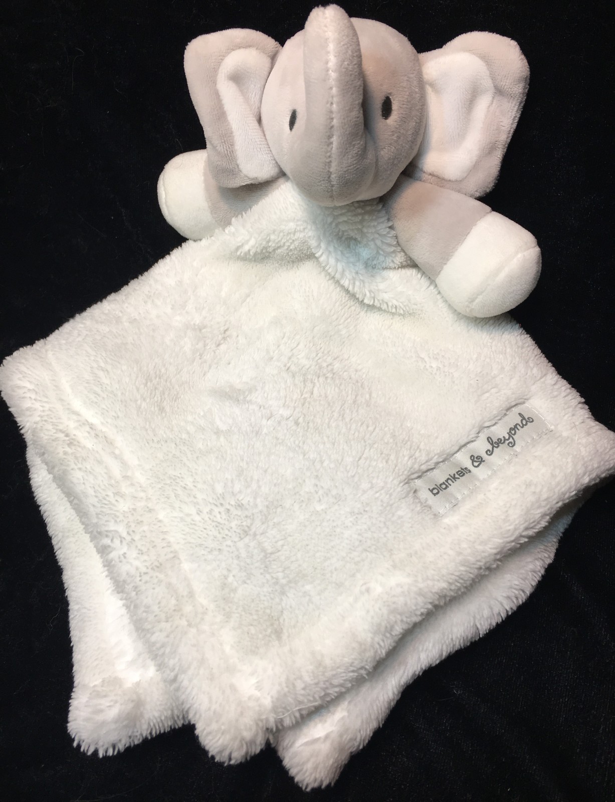 elephant plush security blanket