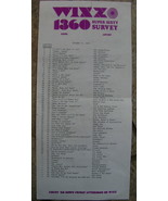 WIXZ radio Pittsburgh Super 60 Survey Week of October 17 1969 (1) Tempta... - $19.99