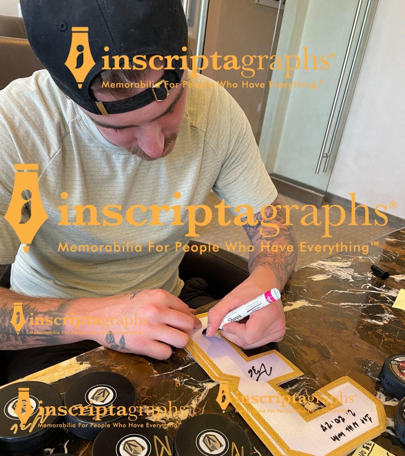 Zach Whitecloud Autographed Vegas Golden Knights Jersey COA Inscriptagraphs  - Inscriptagraphs Memorabilia