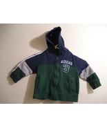 toddler boys ADIDAS full zip jacket size 12 months - $15.11