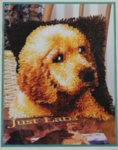 Wonder Art Latch Hook Labrador Retriever Puppy Love Pillow Kit 12&quot; x 12&quot;... - $13.99
