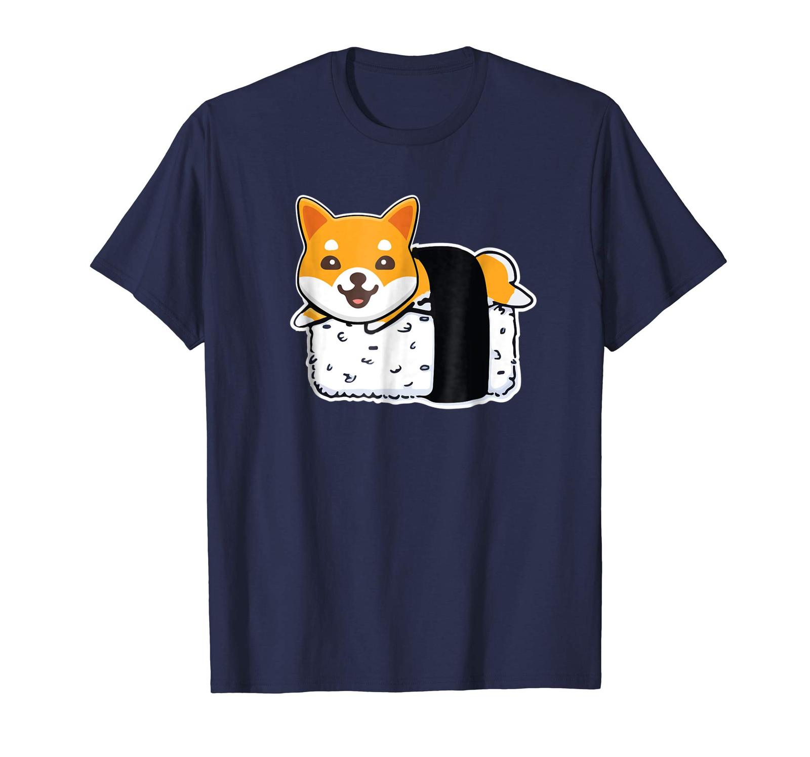 Dog Fashion - Cute Shiba Inu Sushi Shirt Doge Doggo Meme T-Shirt Men