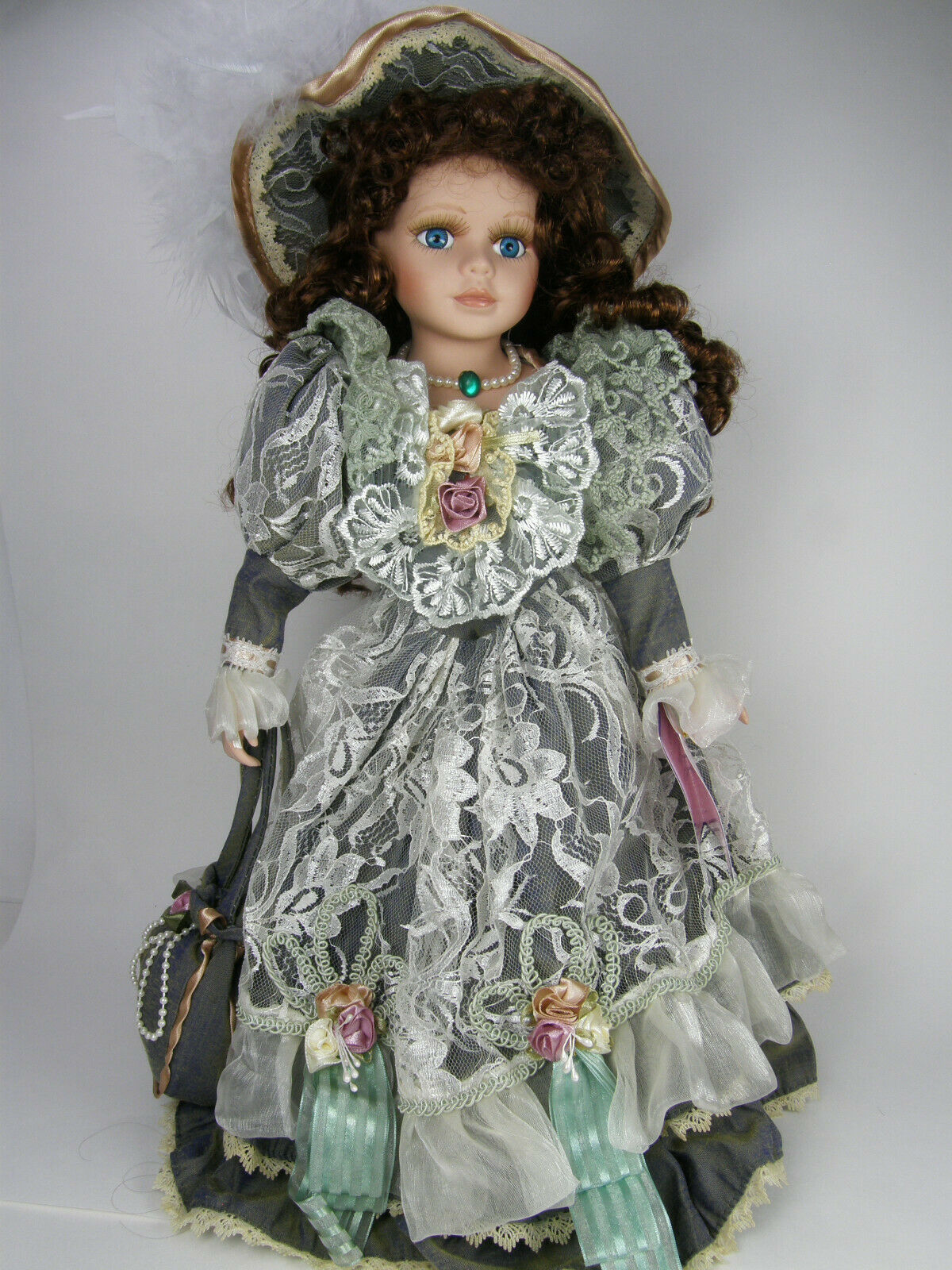 RARE Vintage Goldenvale Collection MILLY Porcelain and Cloth Doll 15" w