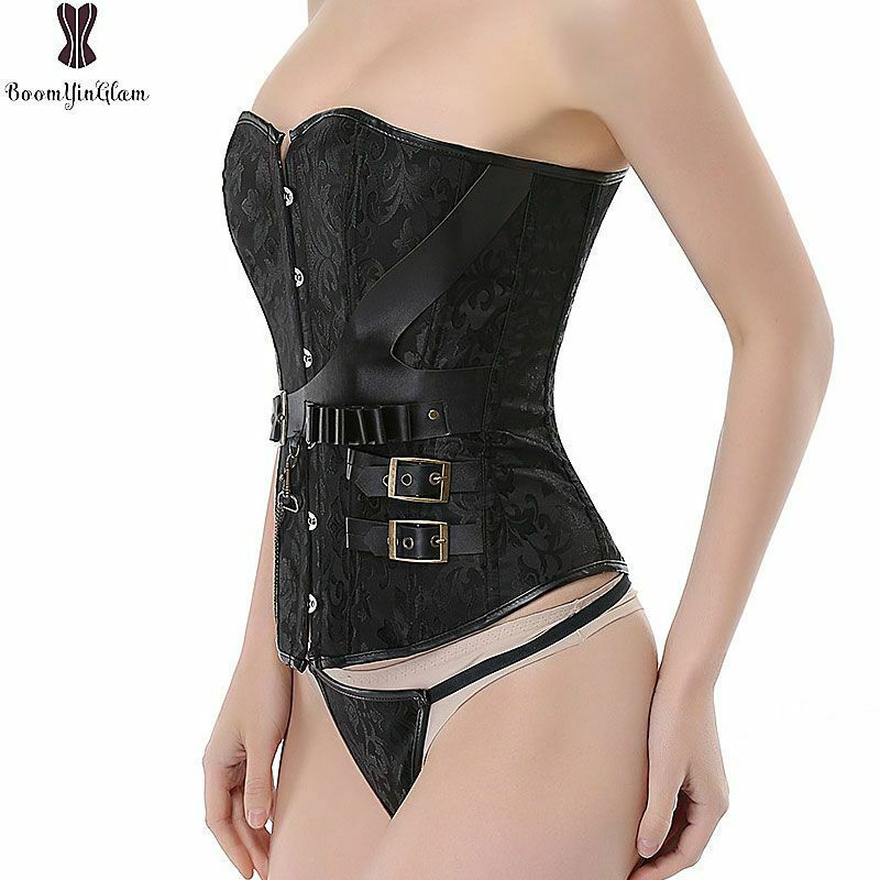 Unbranded - Waist trainer brocade gothic corset sexy bustier steampunk corset plus size 6xl