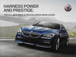 2016 BMW ALPINA B6 xDRIVE GRAN COUPE brochure catalog folder US 16 6-Series - $12.50