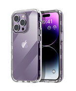 For iPhone 14 Pro Clear Case Heavy Duty Protection Full Body Rugged Cover - $18.95
