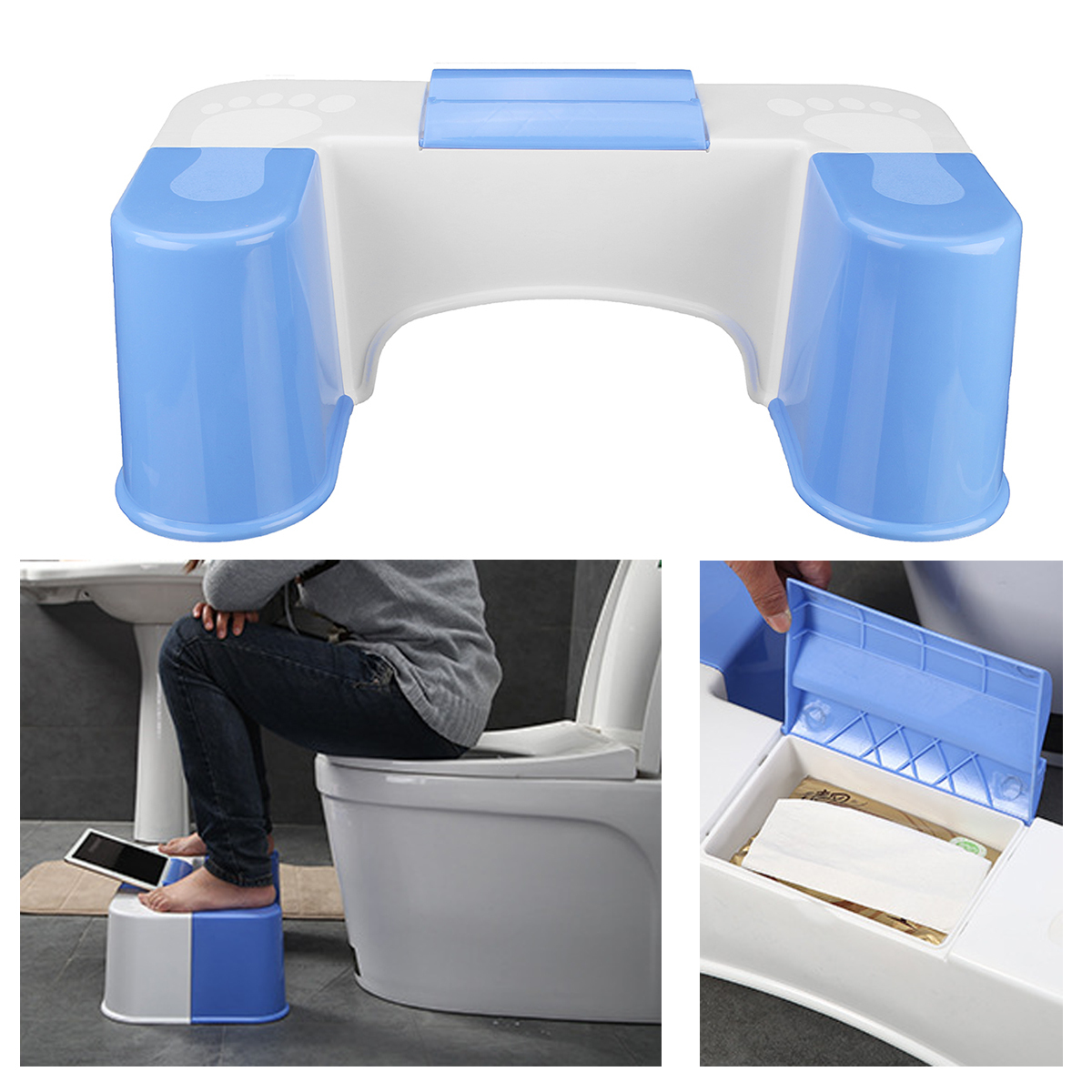 crouching on toilet seats