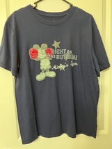 Disney Park Mickey's Gym Right on the Button T Shirt Size Size M  Retired image 1