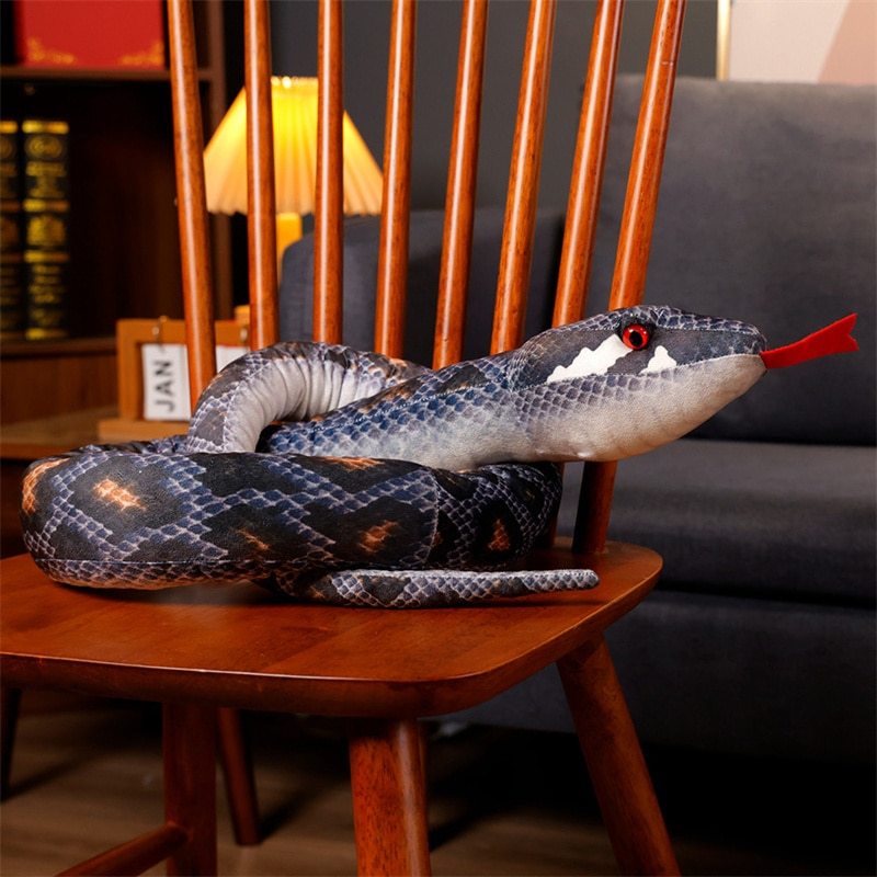 Giant Snakes Plush Toy Simulation Long Golden Python Stuffed Snake ...