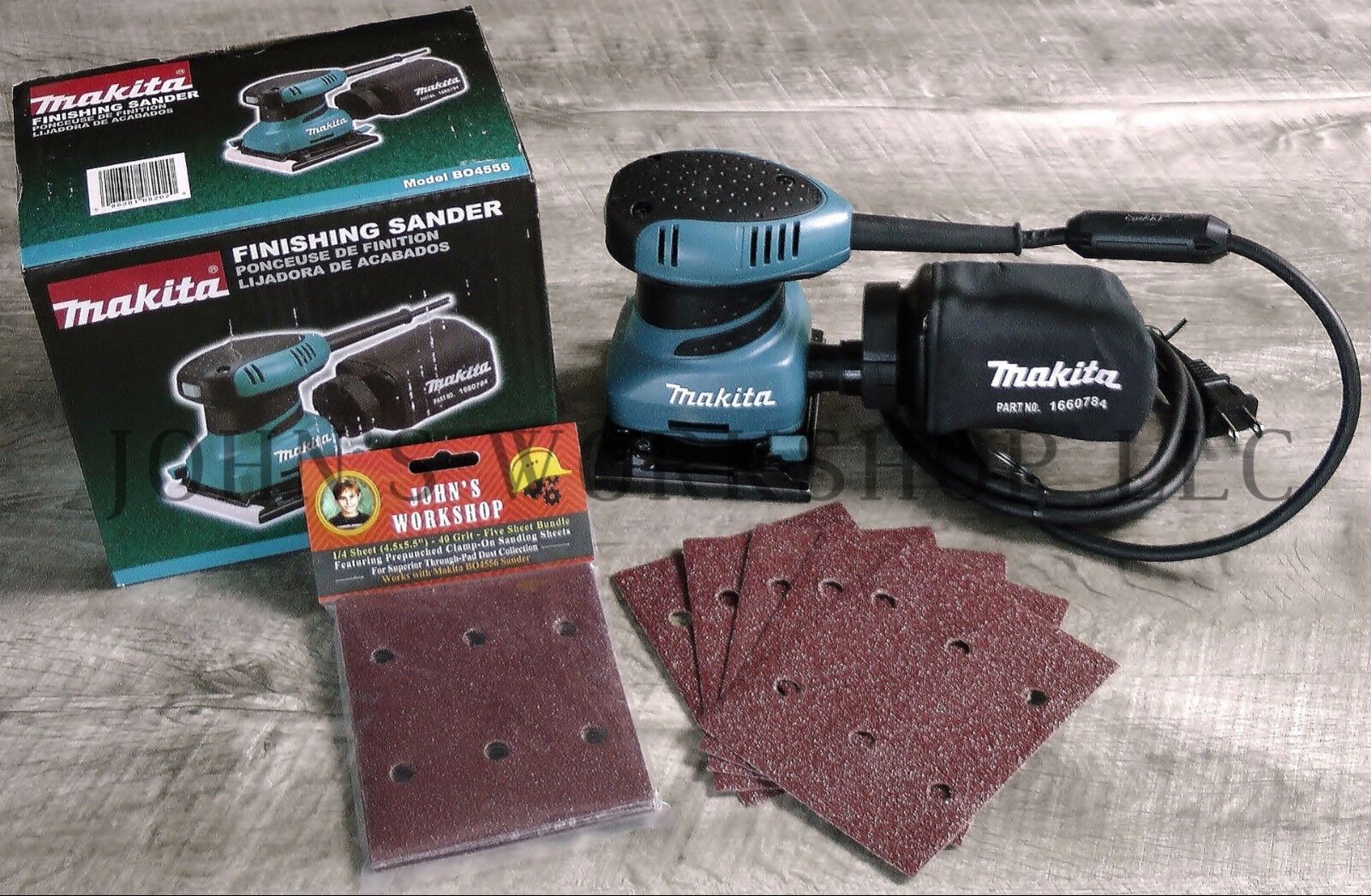 Makita BO4556 Sander Base Plate with Foam Pad Backing Pads