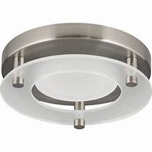 Progress Lighting 7.24-in Brushed Nickel Integrated LED Flush Mount Light - $36.98