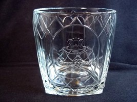 Crown Royal Cathedral whiskey glass diamond panels square base 8 oz - $7.14