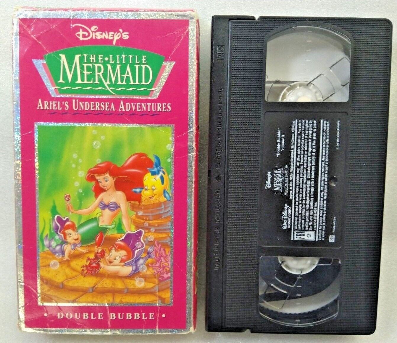 VHS Disneys the Little Mermaid - Ariels Undersea Adventures Double ...