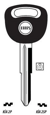Image of KIA2P-T00/ KIA Auto Key/Tranponder/ Original Empty Shells