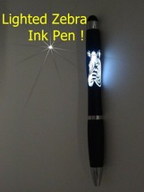 New Lighted Zebra ink pen !  - $11.30