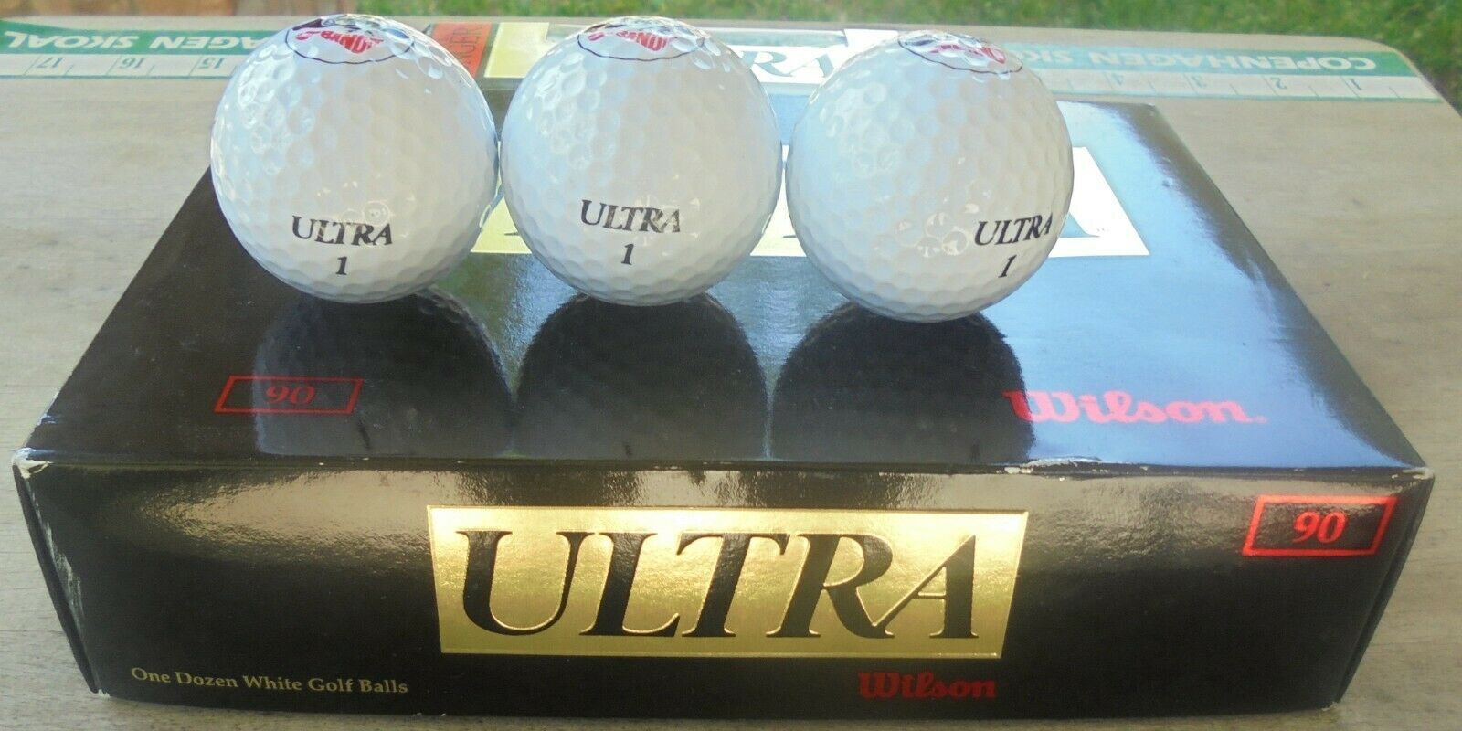 12SKOAL BANDIT LOGO WILSON ULTRA GOLF BALLS NEW IN ORIGINAL BOXES