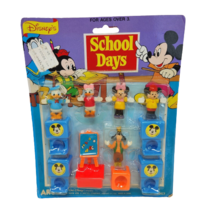 Vintage Arco Disney School Days 6067 Mattel Mickey Minnie Goofy Donald New Nos - $36.47