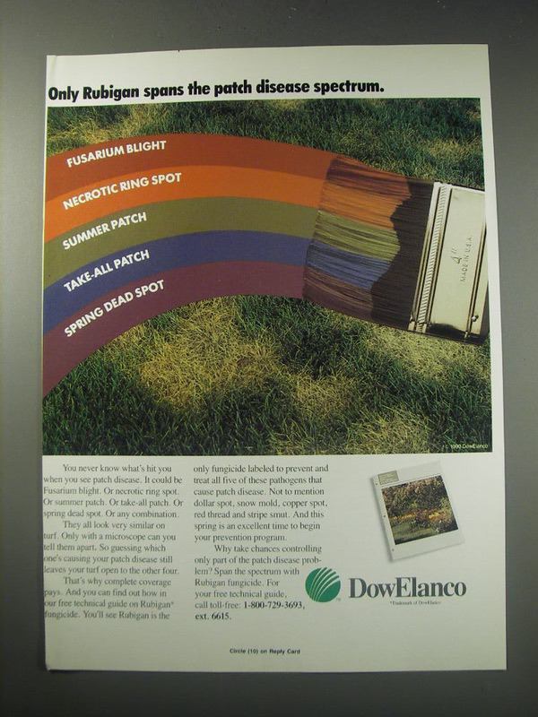 1991 DowElanco Rubigan fungicide Ad Only Rubigan sans the patch