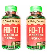 2 Bottles 1000mg Fo Ti 180/360 Capsules He Sho Wu Root Extract Virility ... - $25.90