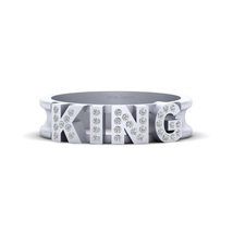 Ruler King Band Diamond Promise Ring Band Mens King Band Knight Royal Ki... - £1,035.84 GBP