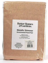 Better Homes & Gardens Metallic Shimmer 38"X108" Pearl Blush Gold Lurex Panels