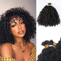 14 inch Short Curly I Tip Human Hair Extension Pre Bonded Brazilian Remy Hair Sm - $85.14