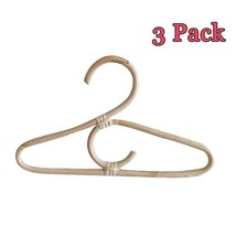 Rattan Clothes Hanger Wicker Hanger, 3 Pack - $32.40