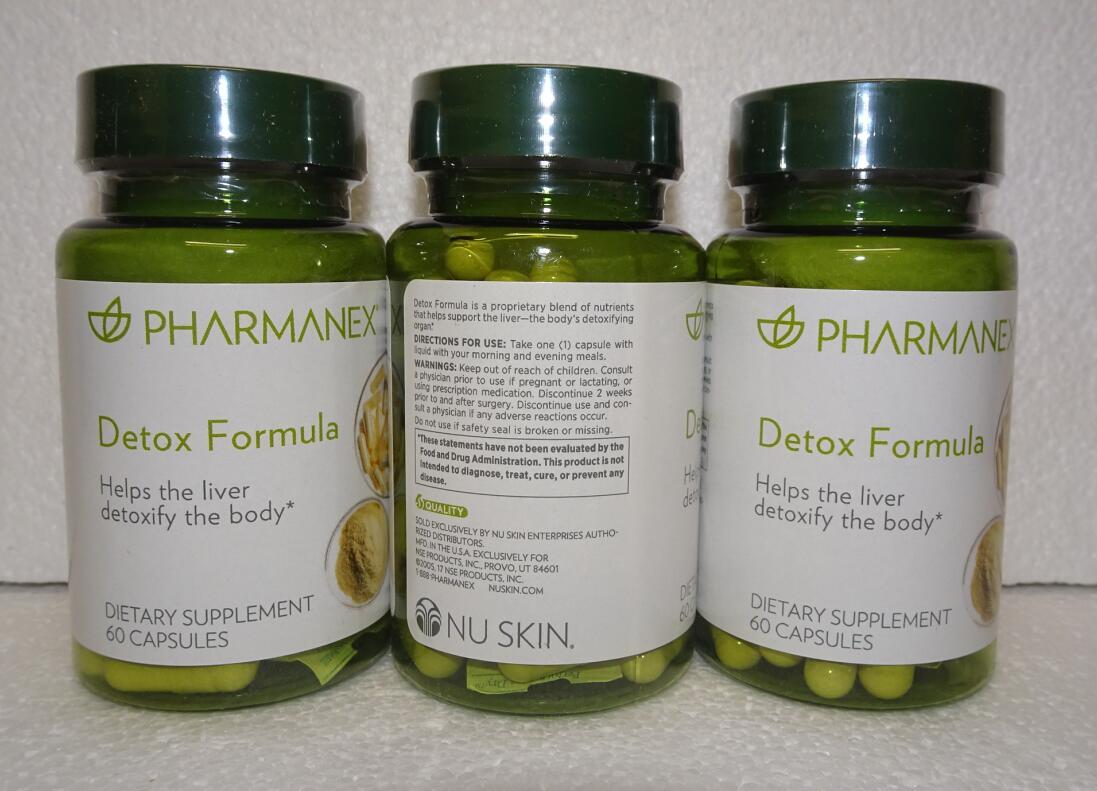 Three Pack Nu skin Nuskin Pharmanex Detox Formula 60 capsules SEALED