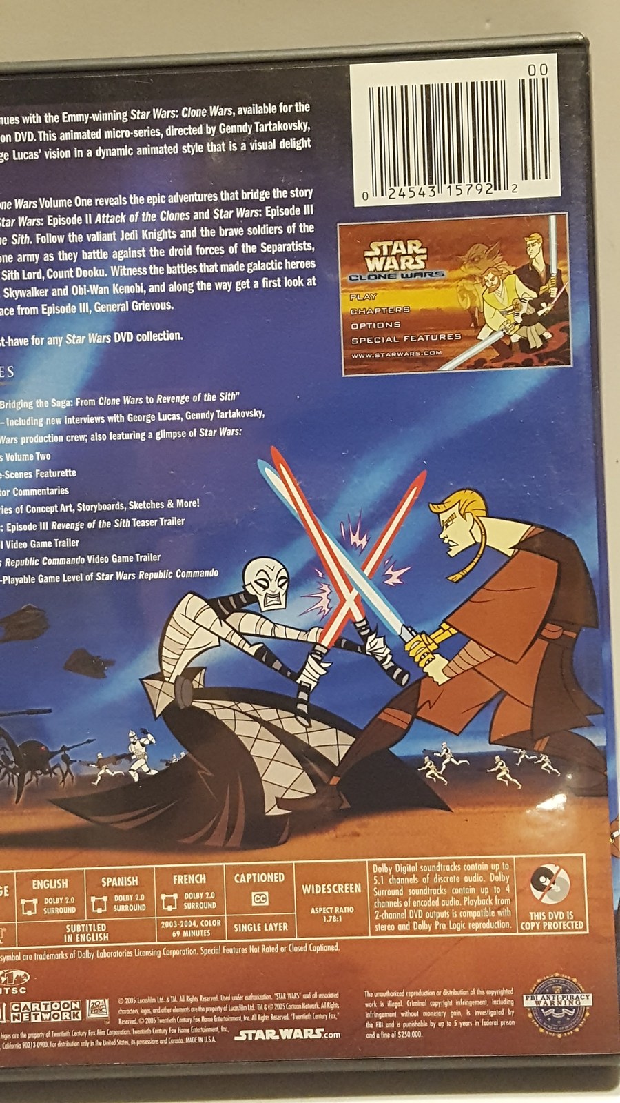 clone wars series dvd