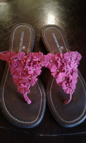 montego bay club flower flip flops