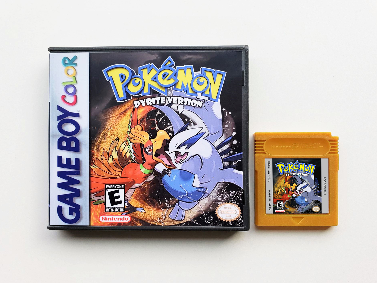Pokemon Pyrite Game / Case - Gameboy Color (GBC) - USA Seller