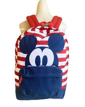 Cute Disney Mickey Mouse Striped Kids Teens School Travel Everyday Backpack - $39.59