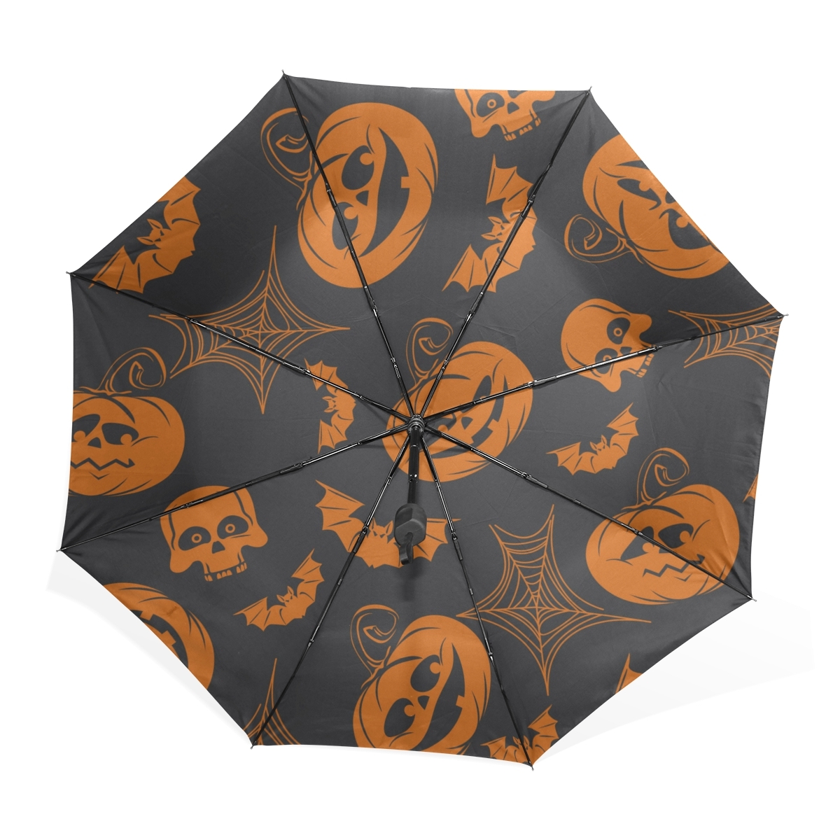 Halloween Holiday Design Black Portable Compact Folding Umbrella ...