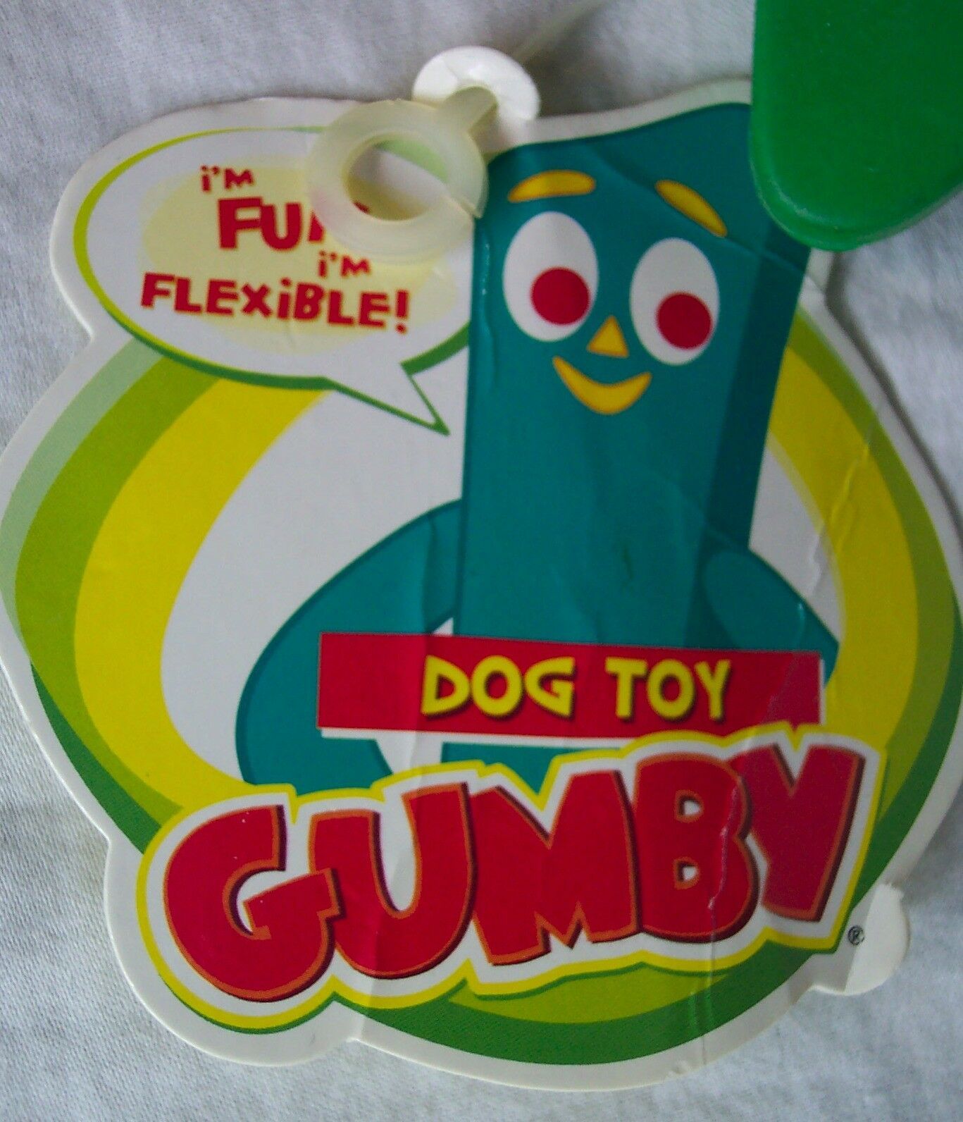 gumby plush dog toy