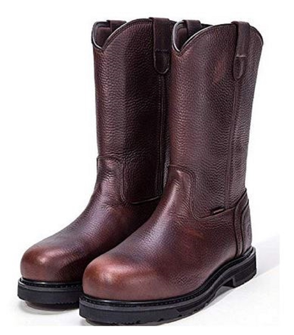 waterproof steel toe pull on work boots