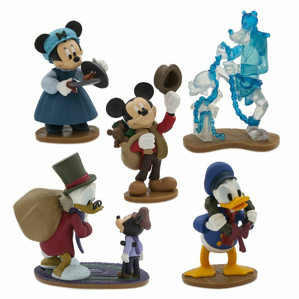 Mickeys Christmas Carol Figure Pack with Playmat Scrooge McDuck Disney