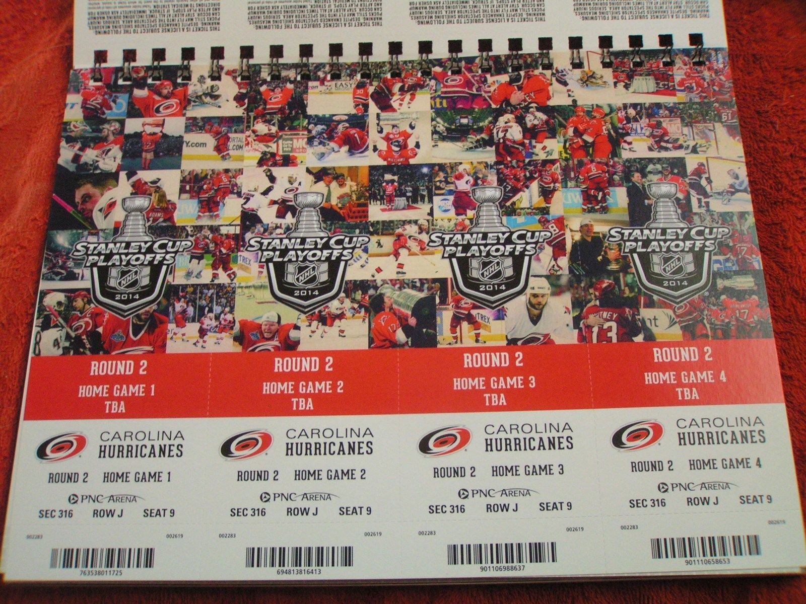 201314 Carolina Hurricanes Unused Stanley Cup Playoffs Ticket Stubs 4