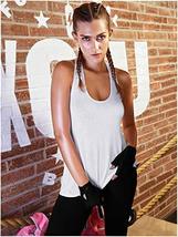 CHA23053 CHAMELA Sport Tank TOP Racerback Yoga Gym Black//White S//M//L REF