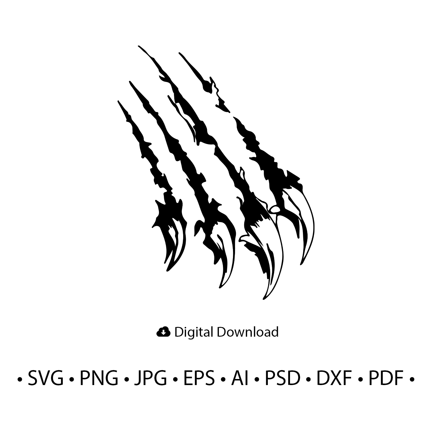 Claw Marks svg,Claw skratch svg,Instant Download,SVG, PNG, EPS, dxf ...