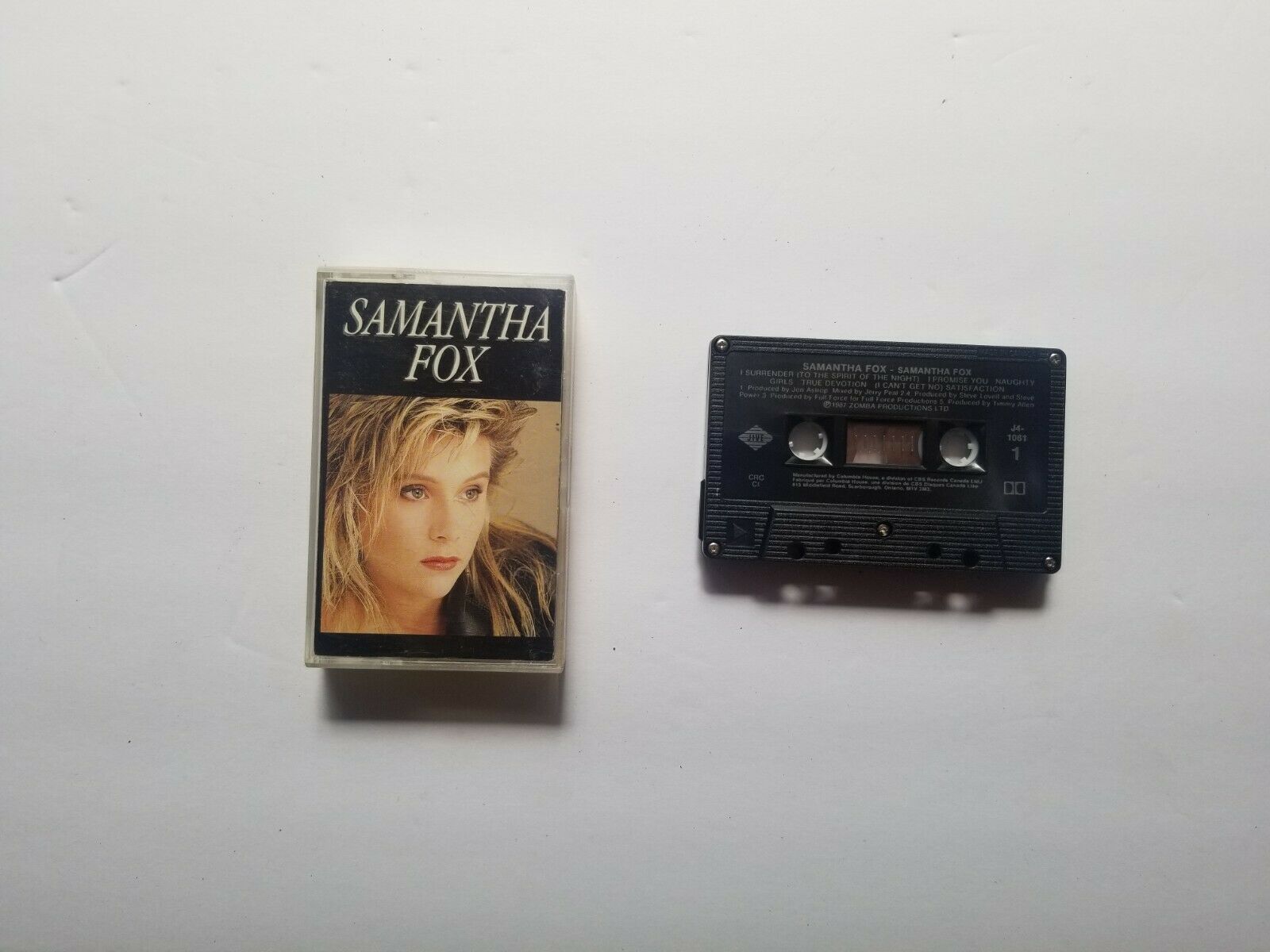 Samantha Fox Self Titled Cassette Tape Cassettes 