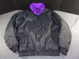 Columbia Sportwear Company 45X24.5 Black&Purple Warm Bomber Jacket - $27.01