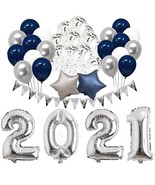 2021 Graduation Party Supplies 2021 New Year Eve Party Decorations Kit - $37.99