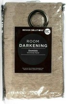 1 Count Design Solutions Room Darken Dominic 50" X 84" Linen Grommet Panel