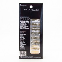 Maybelline Color Show Prints Mirror Effect Nail Stickers 10 Golden Distress - $7.99