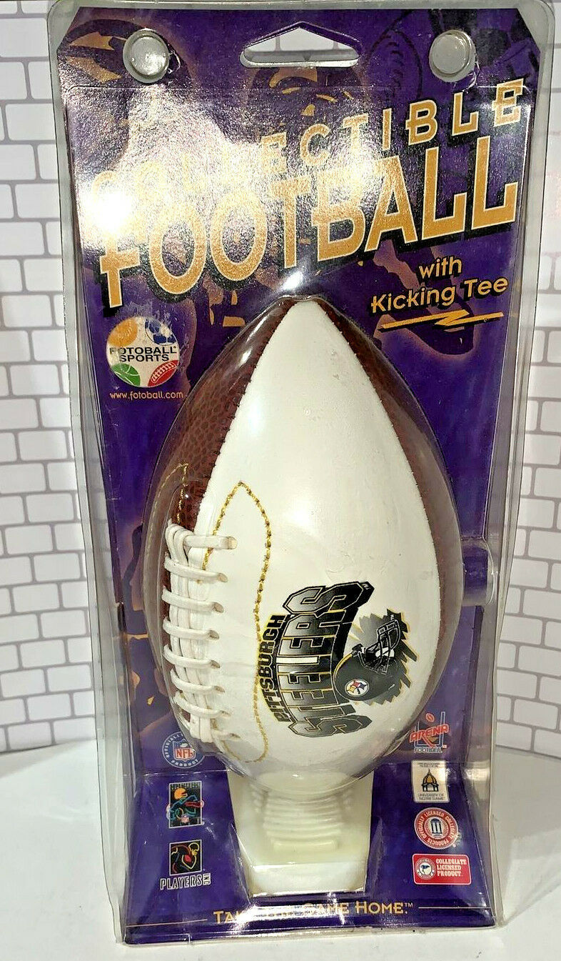 Primary image for PITTSBURGH STEELERS COLLECTIBLE MINI FOOTBALL WITH LICKING TEE FOTOBALL SPORTS