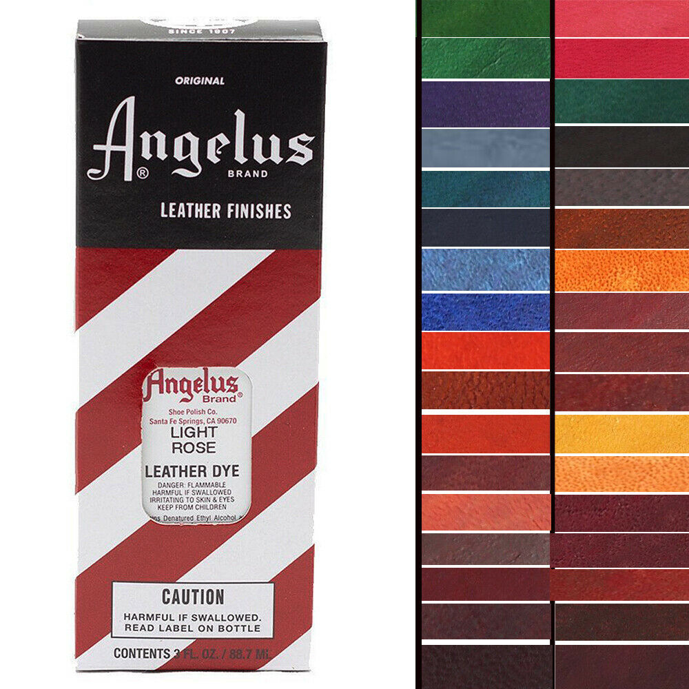 Angelus Permanent Leather Dye With Applicator 3Oz All Colors UPMX Other Leather Tools